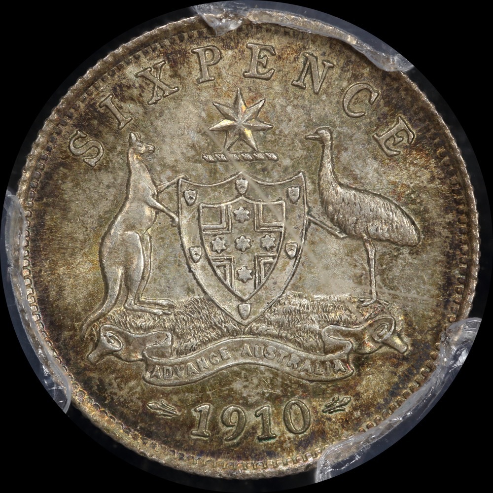 1910 Sixpence Choice Unc (PCGS MS64) product image