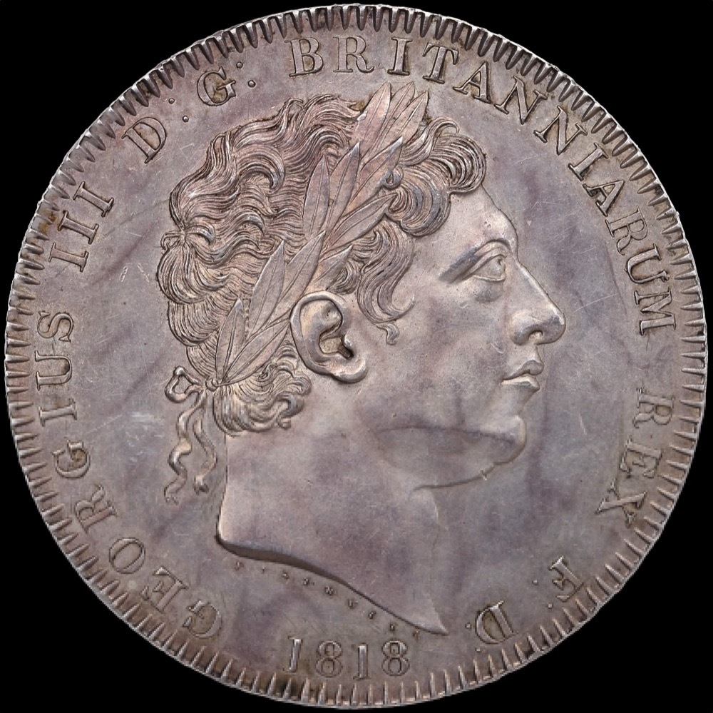 1818 LVIII Silver Crown George III S#3787 PCGS MS61 product image