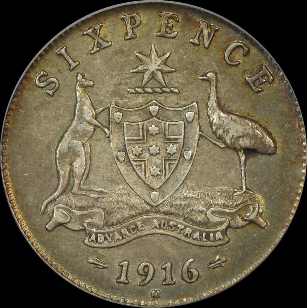1916 Sixpence PCGS AU50 product image
