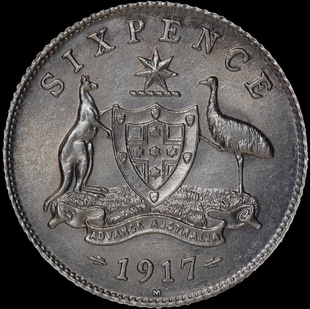 1917 Sixpence about Unc product image