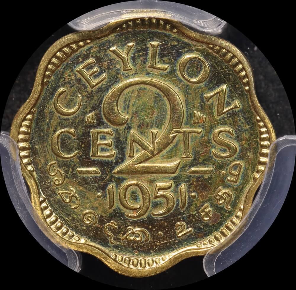 Ceylon 1951 Proof Restrike 5 Cent PCGS PR63 product image