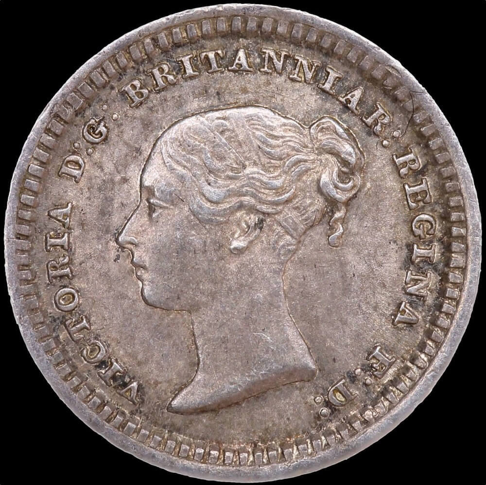 1843 Silver 1 1/2 Pence Victoria about Unc product image
