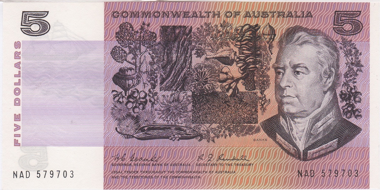 1967 $5 Note Coombs/Randall R202 Uncirculated product image