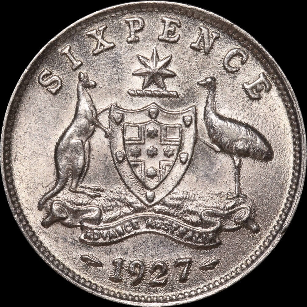 1927 Sixpence Extremely Fine product image