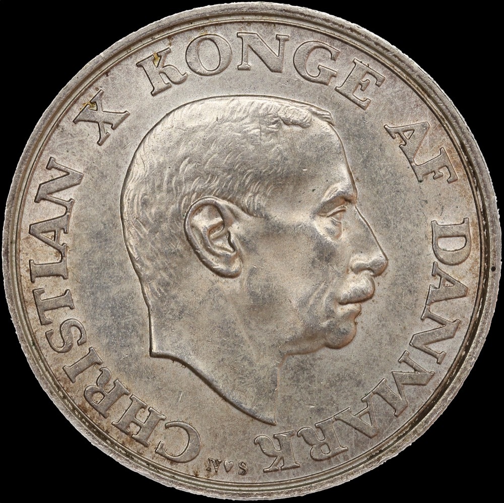 Denmark 1945 Silver 2 Krone KM#836 Uncirculated product image