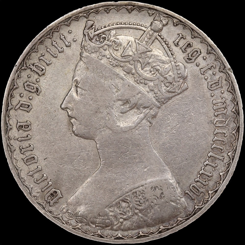 1886 Silver Gothic Florin Victoria S# 3892 about VF product image