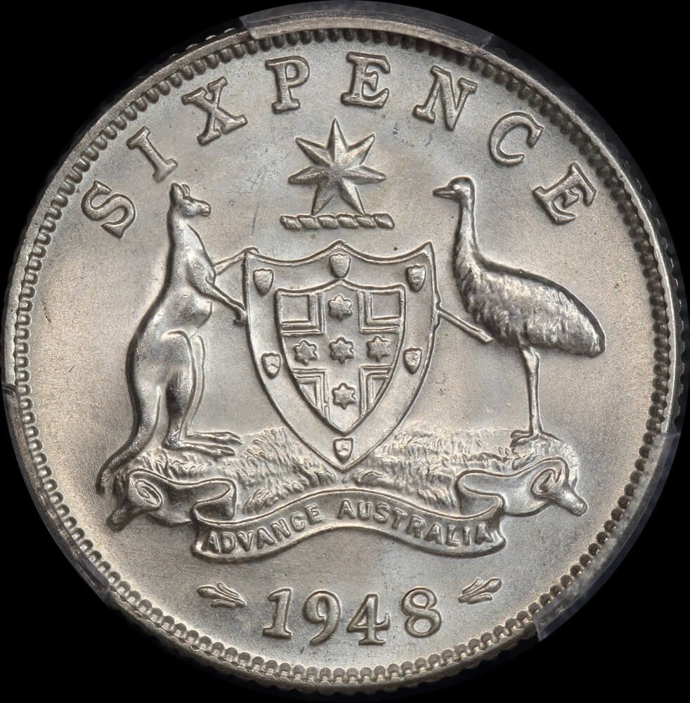 1948 Sixpence Choice Unc (PCGS MS64) product image