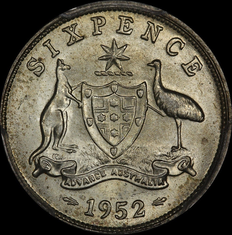 1952 Sixpence Choice Unc (PCGS MS63) product image