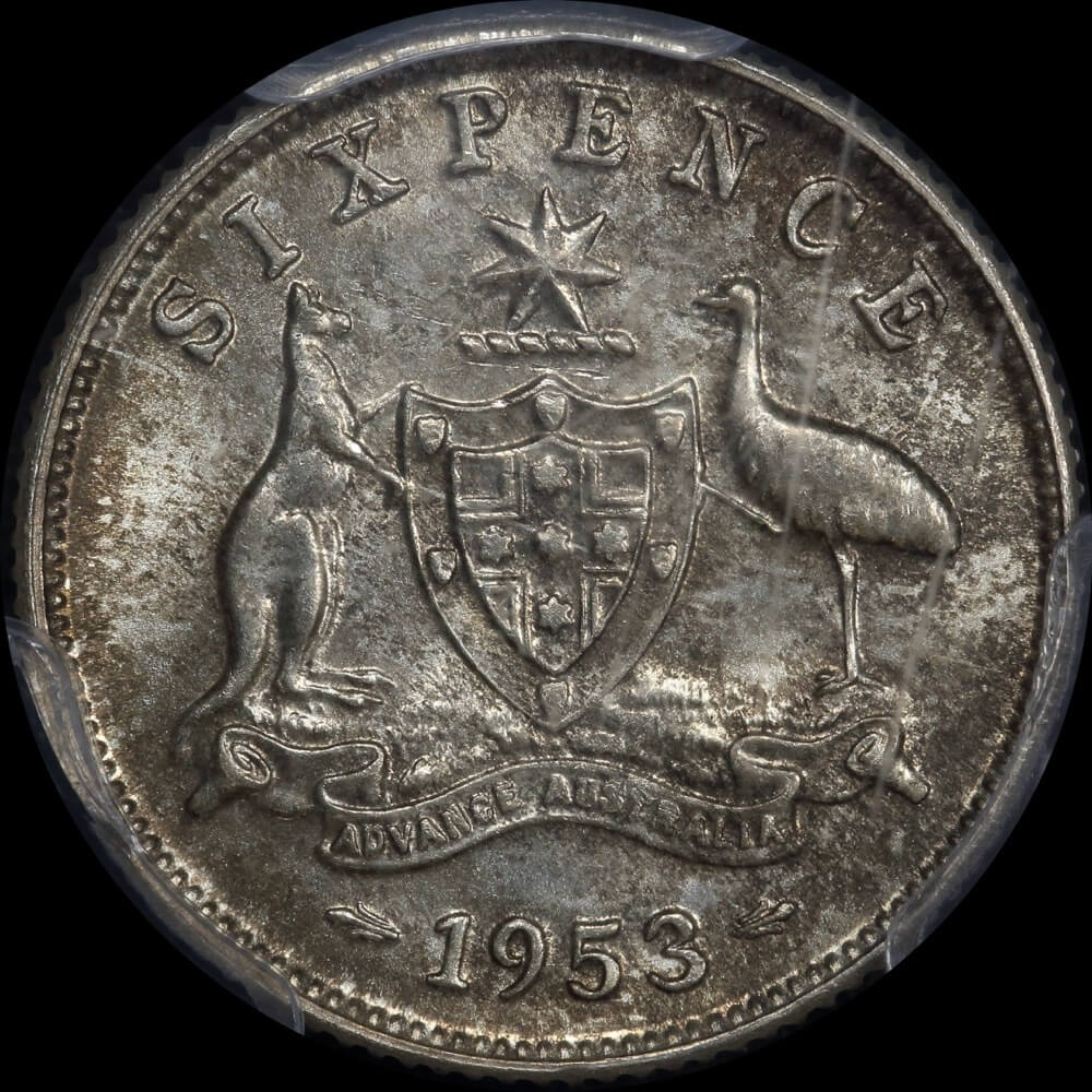 1953 Sixpence Gem Unc (PCGS MS65) product image