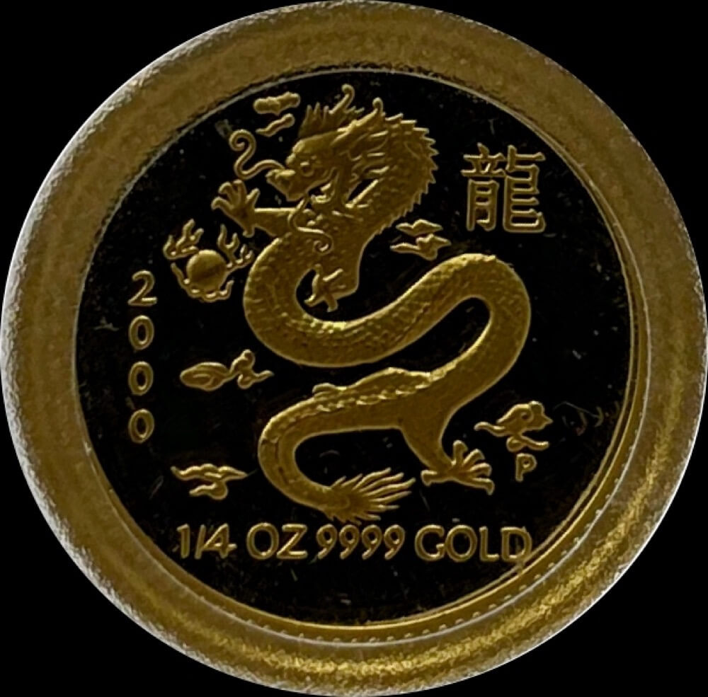 2000 Gold Lunar 1/4oz Proof Coin Series I - Dragon product image