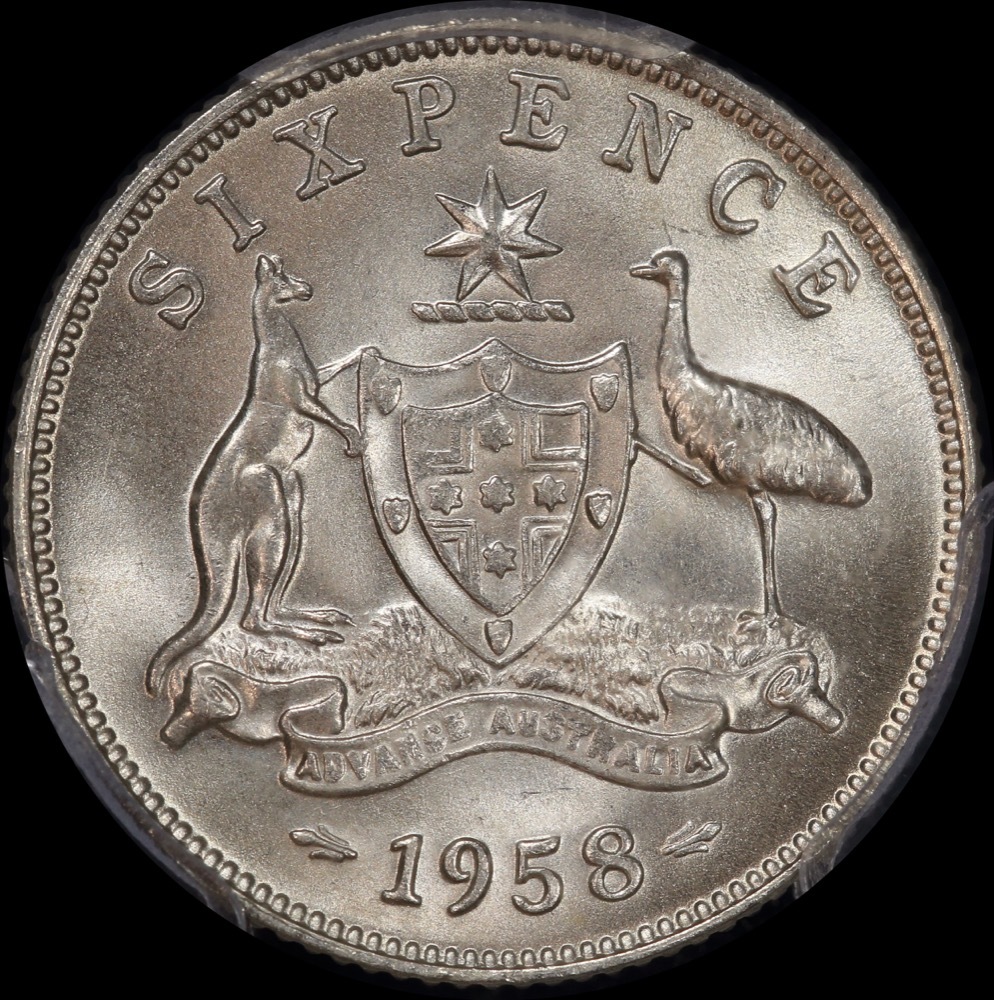 1958 Sixpence Gem Unc (PCGS MS66) product image