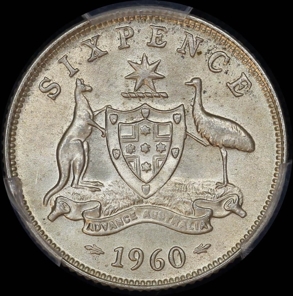 1960 Sixpence Choice Unc (PCGS MS64) product image