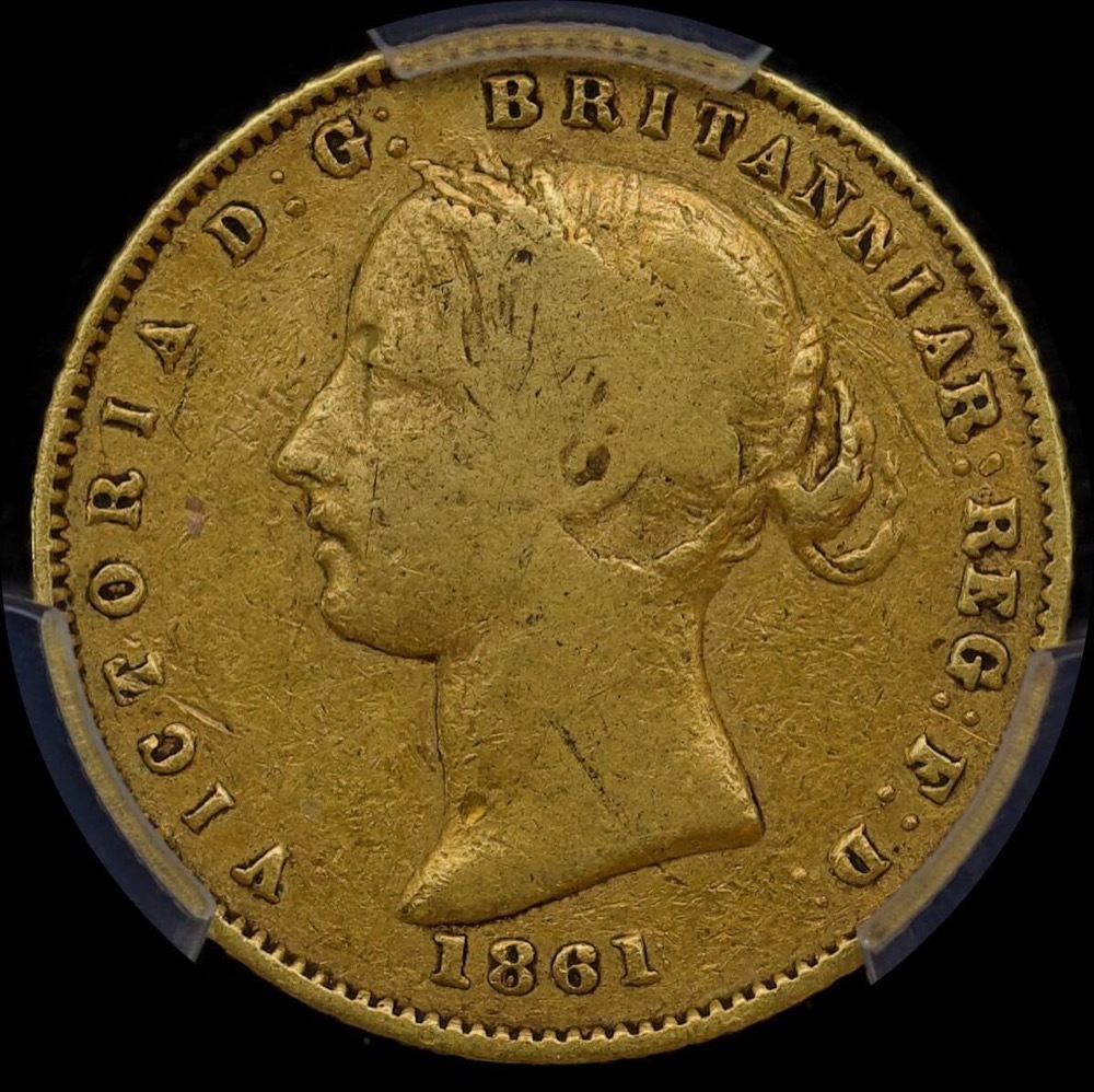 1861/0 Sydney Mint Type II Half Sovereign PCGS VF20 product image