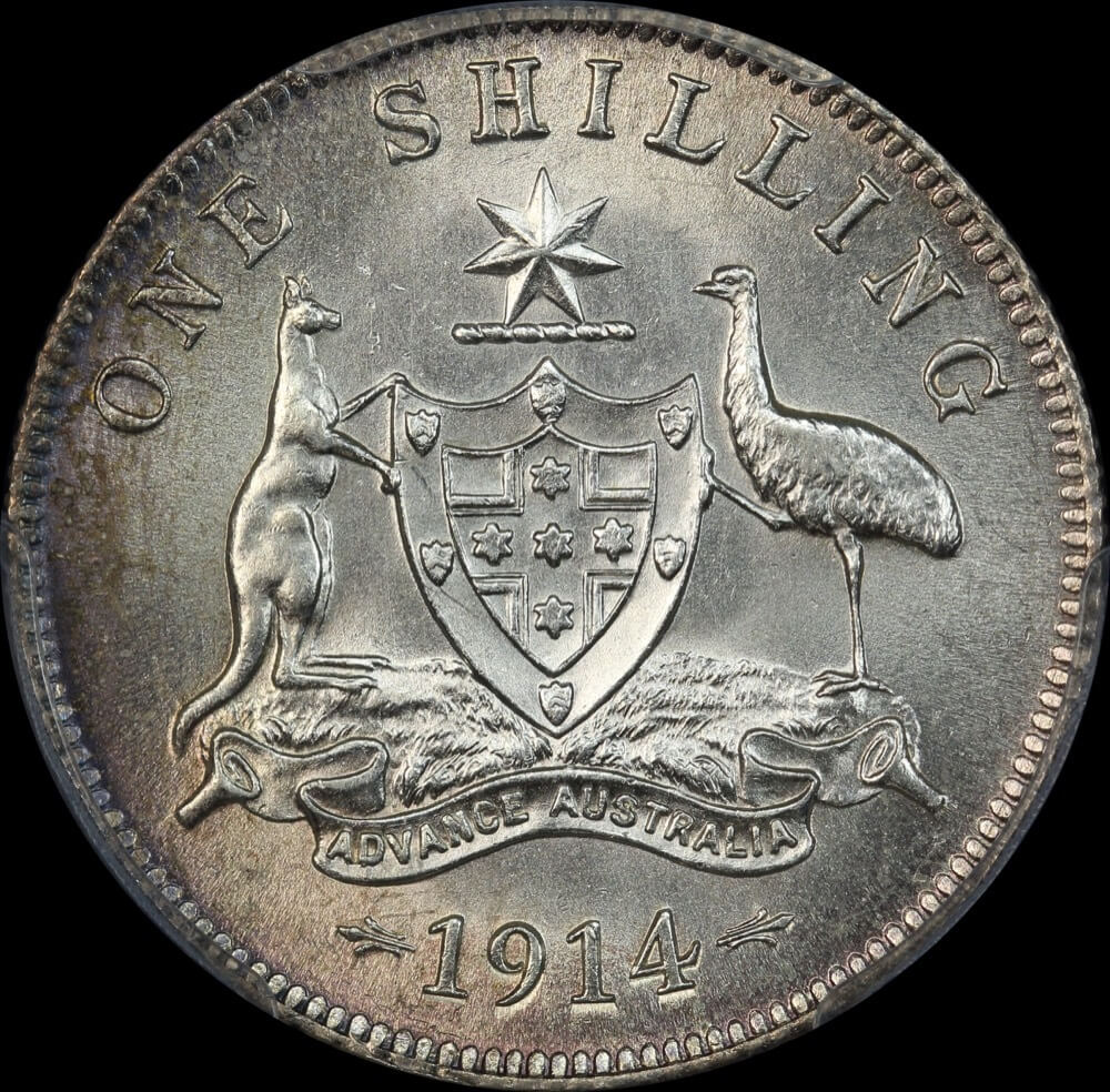 1914 Shilling Choice Unc (PCGS MS63) product image