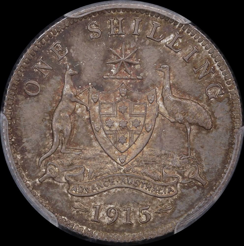 1915 London Shilling Choice Unc (PCGS MS63) product image