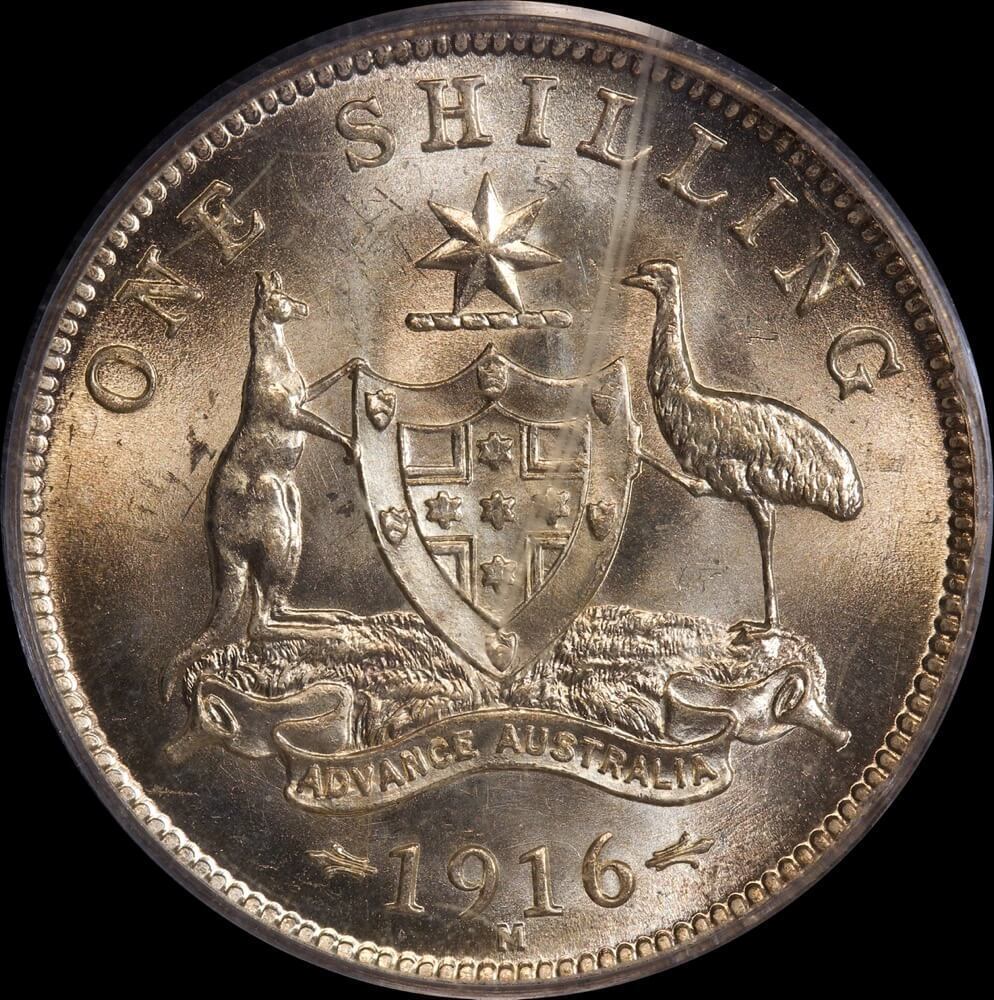 1916 Shilling Choice Unc (PCGS MS64) product image