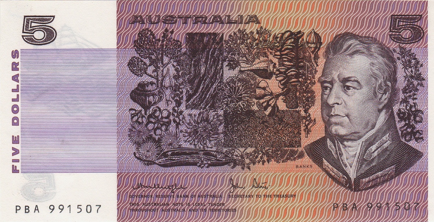 1979 $5 Note Knight/Stone R207 Uncirculated product image