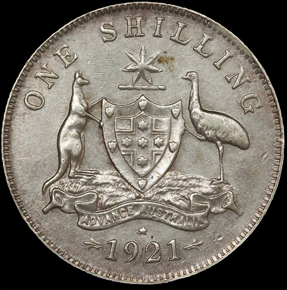 1921 Star Shilling good VF product image
