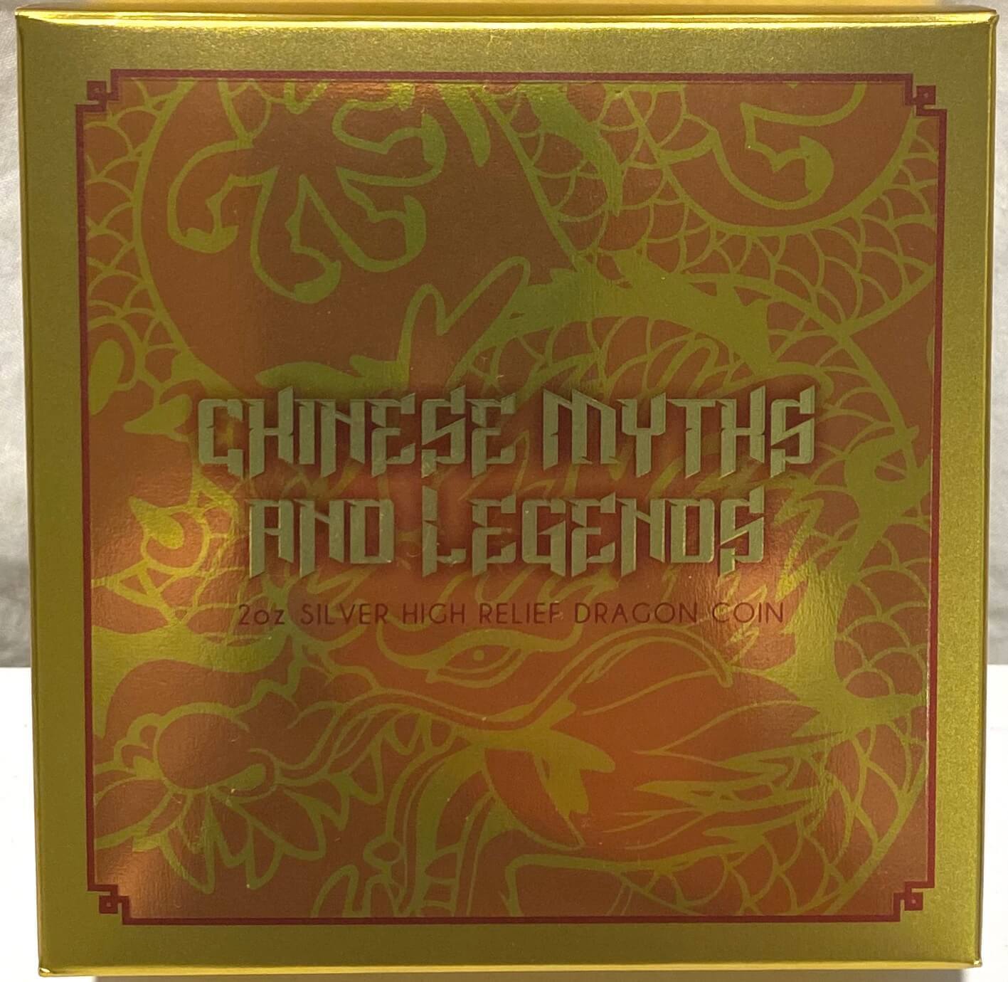 2021 Silver 2oz High Relief Coin Chinese Myths and Legends - Dragon product image