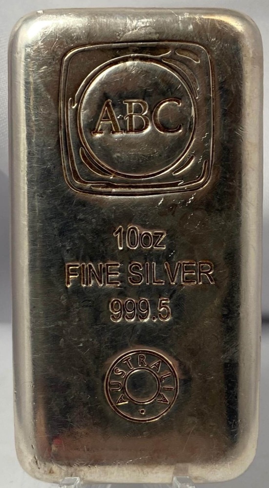 ABC Bullion 10oz Silver Cast Ingot 99.95% product image
