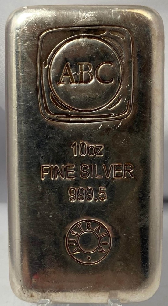 ABC Bullion 10oz Silver¬†Cast Ingot 99.95% product image