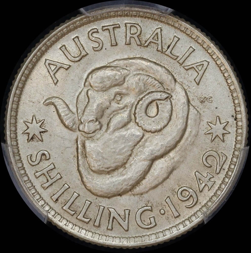 1942 Shilling Choice Unc (PCGS MS63) product image