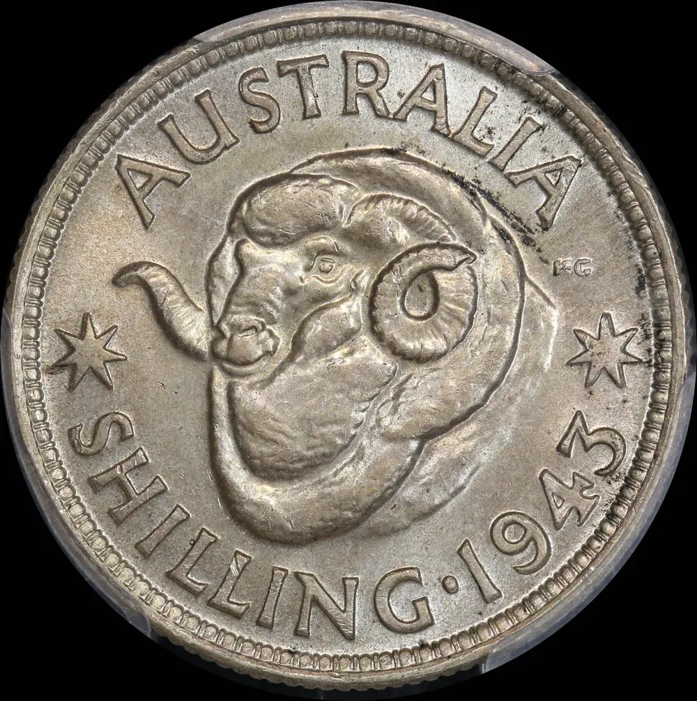 1943 Shilling Gem Unc (PCGS MS65) product image
