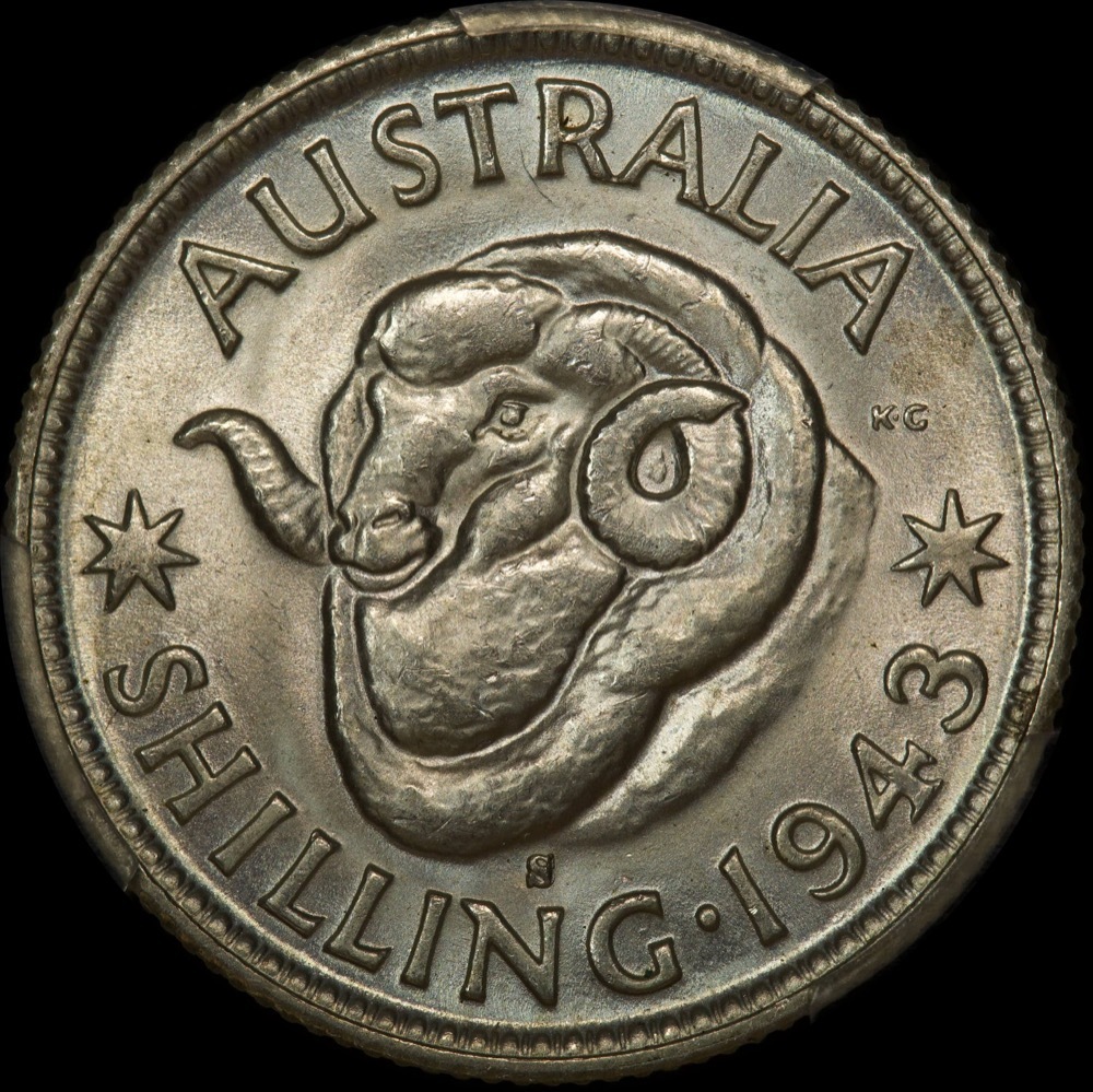 1943-S Shilling Choice Unc (PCGS MS63) product image