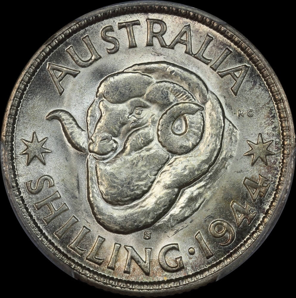 1944-S Shilling Gem Unc (PCGS MS65) product image