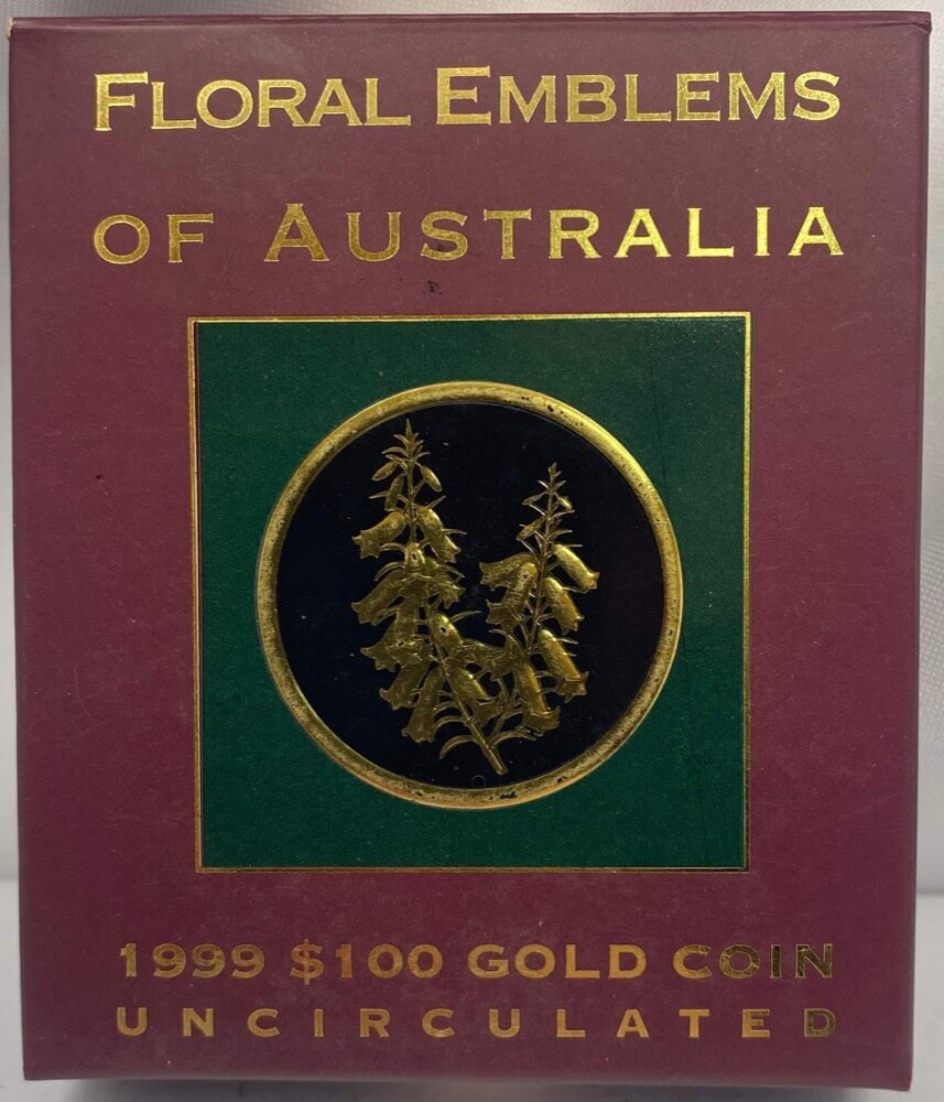1999 100 Dollar Gold Unc Coin Floral Emblems - Common Heath product image