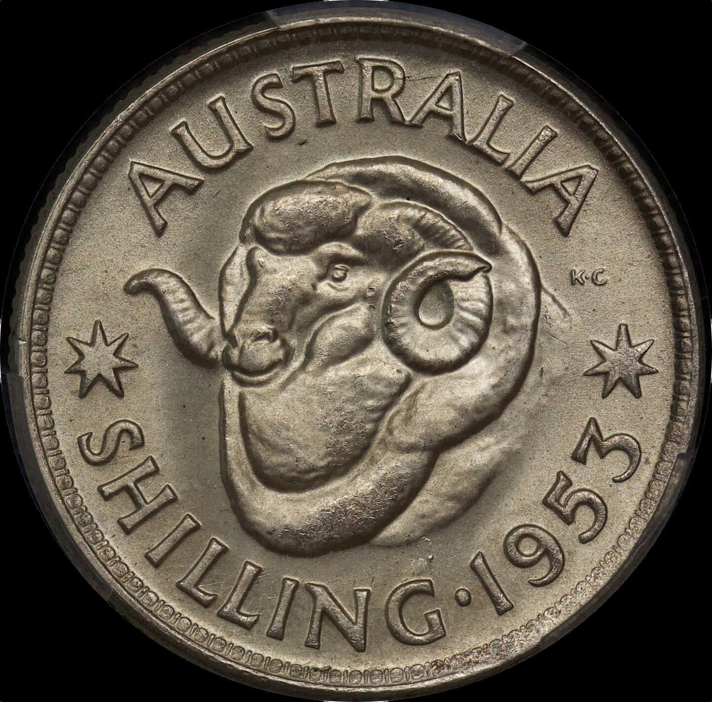 1953 Shilling Choice Unc (PCGS MS64) product image