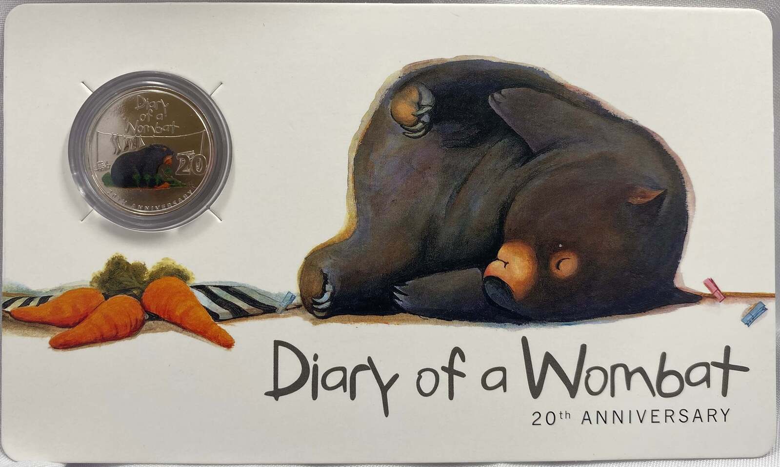 2022 Coloured 20 Cent Uncirculated Coin Diary of a Wombat product image