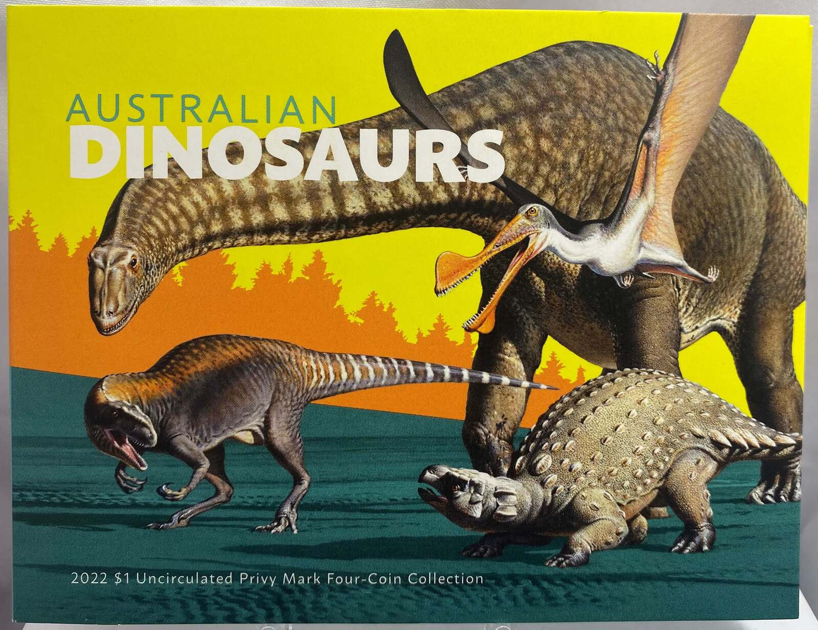 2022 $1 Four Coin Privy Mark Set - Australian Dinosaurs product image