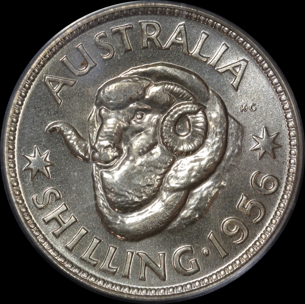 1956 Melbourne Proof Shilling PCGS PR64 product image