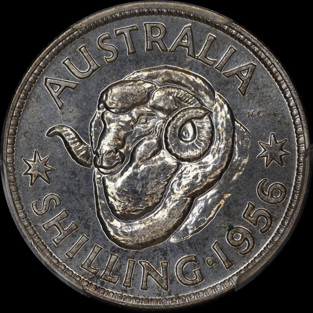1956 Melbourne Proof Shilling PCGS PR65 product image