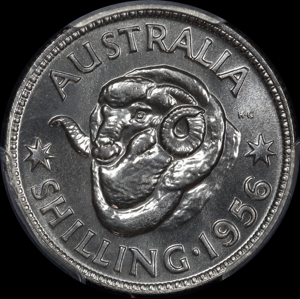 1956 Melbourne Proof Shilling PCGS PR66 product image
