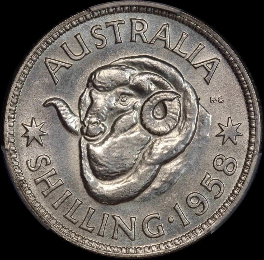 1958 Melbourne Proof Shilling PCGS PR65 product image