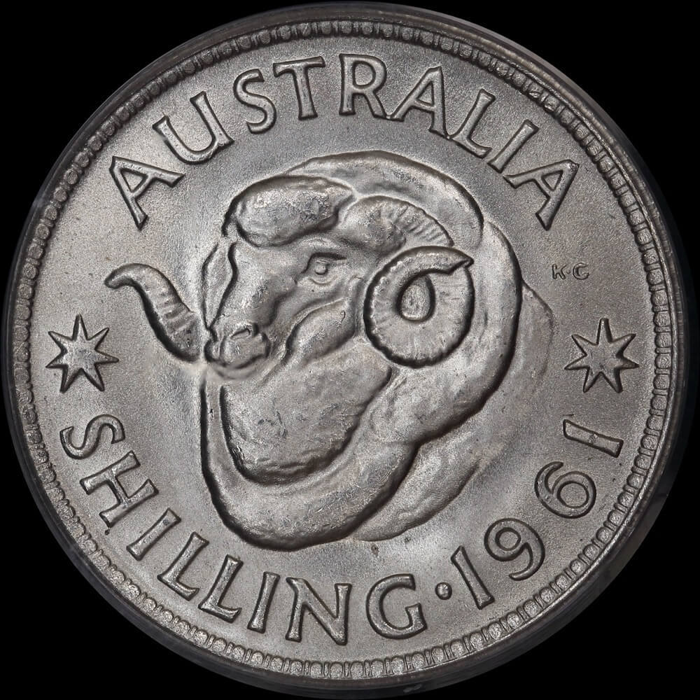 1961 Shilling Gem Unc (PCGS MS65) product image