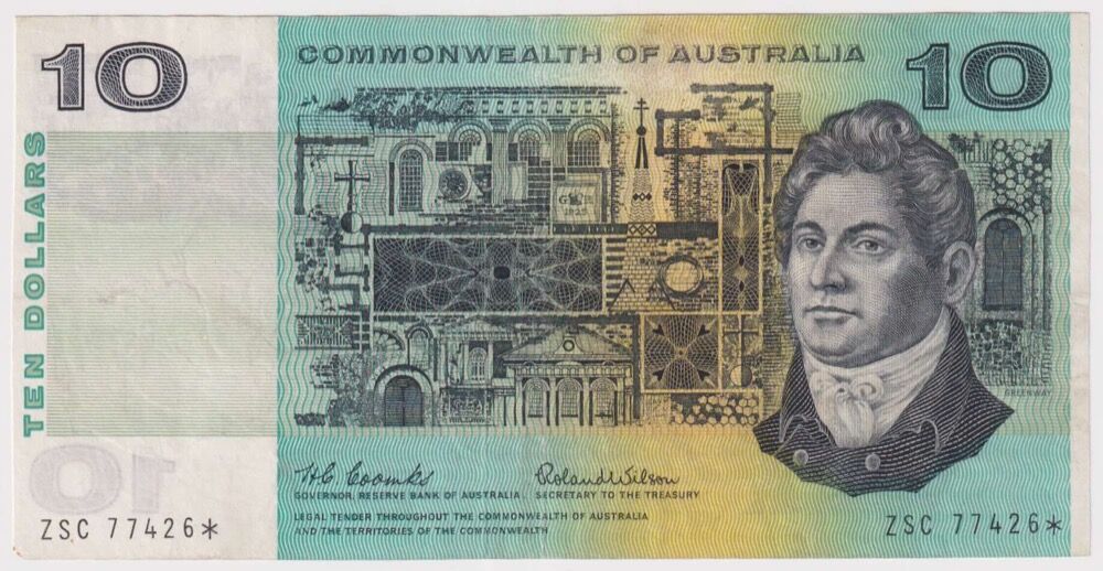 1966 $10 Note Star Note Coombs/Wilson R301S Fine product image