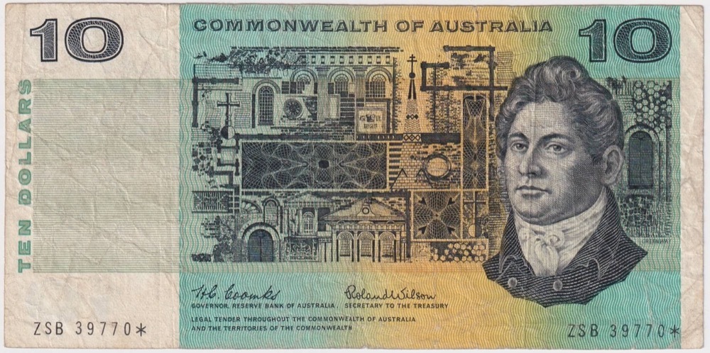 1966 $10 Note Star Note Coombs/Wilson R301S Fine product image