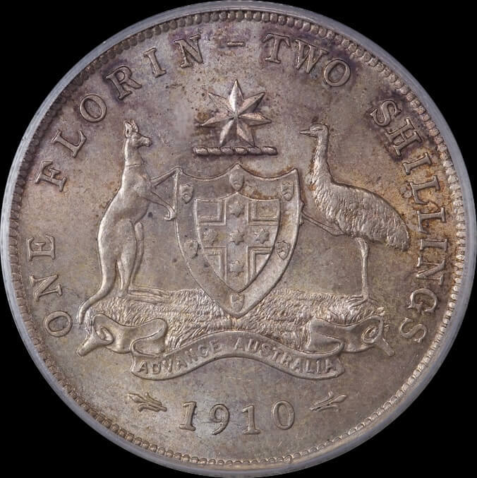 1910 Florin Choice Unc (PCGS MS64) product image