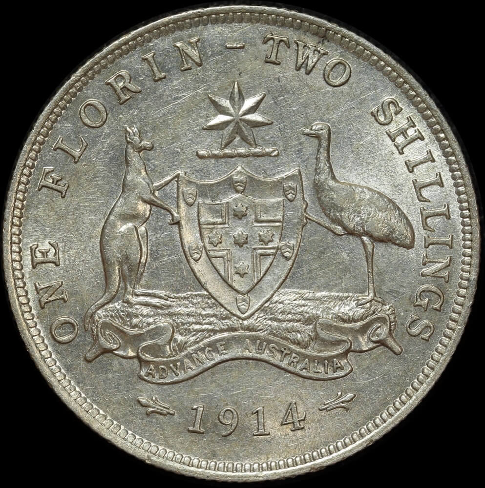 1914 Florin about Unc product image