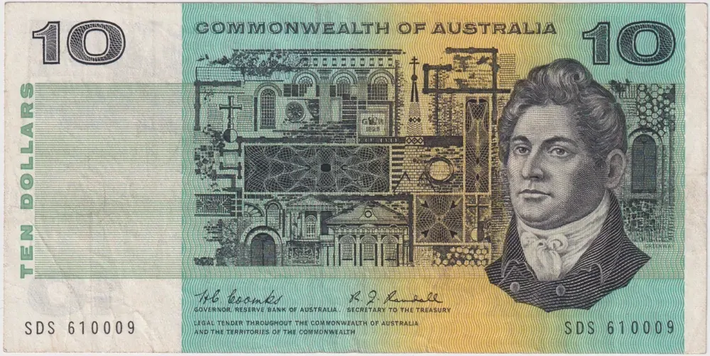 1967 $10 Note Coombs/Randall R302 good VF product image