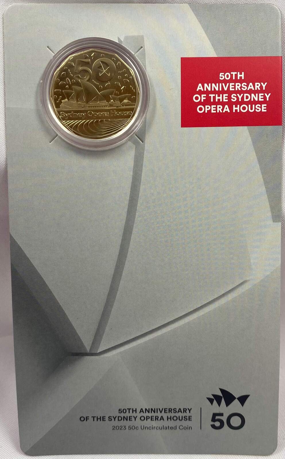 2023 50 Cent Uncirculated Coin 50th Anniversary of The Sydney Opera House product image