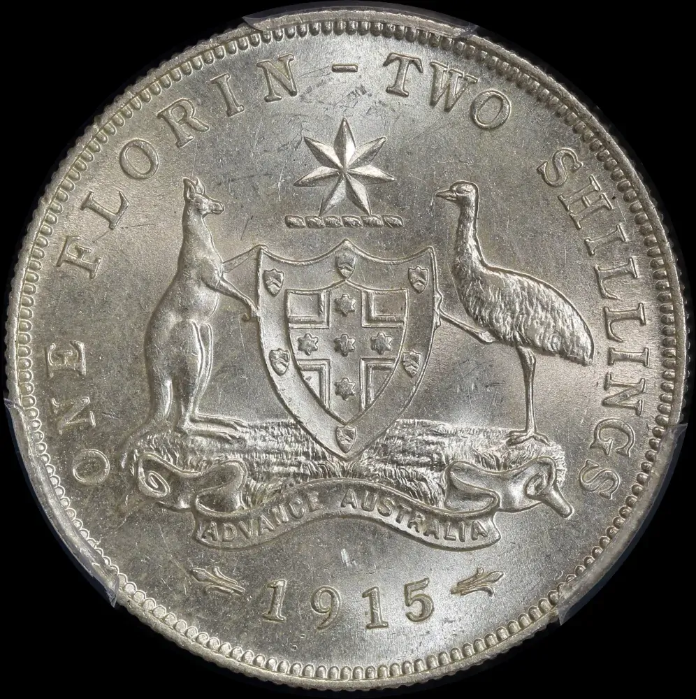 1915 Florin Uncirculated (PCGS MS62) product image