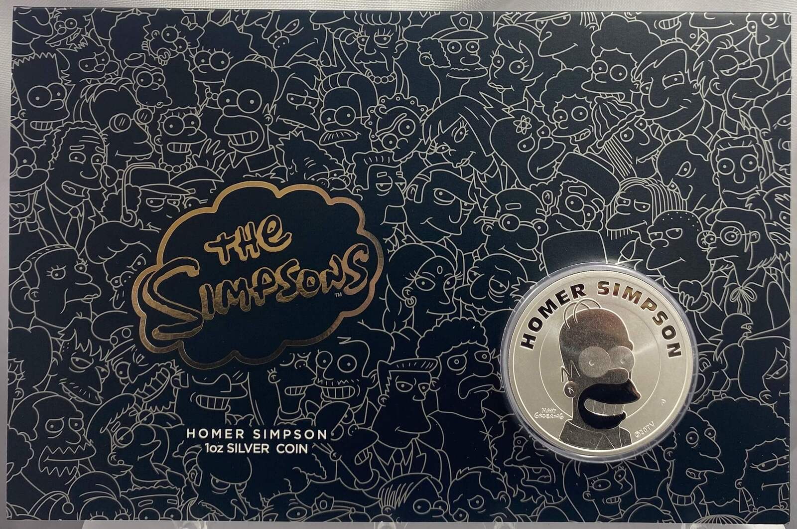 Tuvalu 2022 1oz Silver Uncirculated Coin The Simpsons - Homer product image