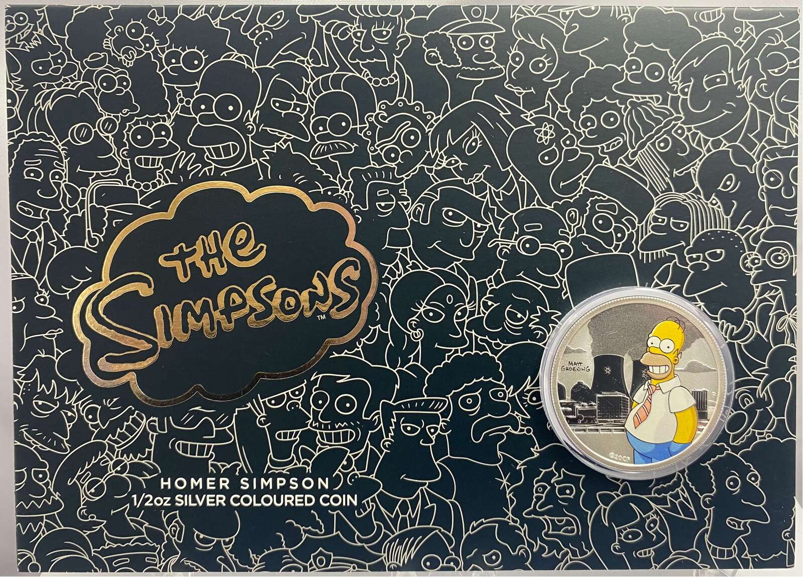 Tuvalu 2020 1/2oz Coloured Uncirculated Coin The Simpsons - Homer product image