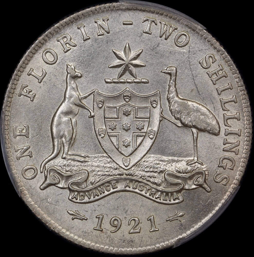 1921 Florin Unc PCGS MS62 product image