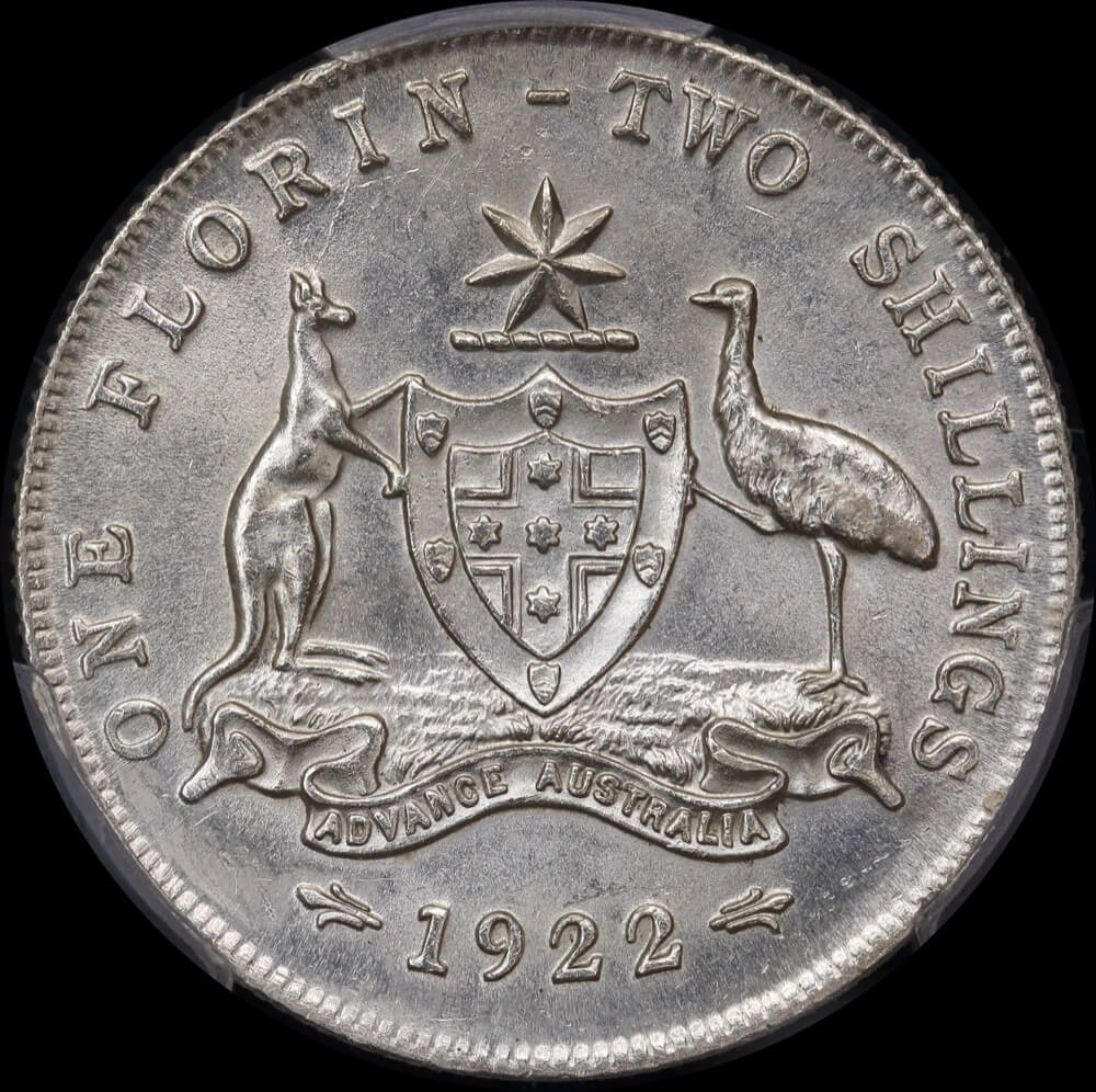 1922 Florin Unc (PCGS MS61) product image