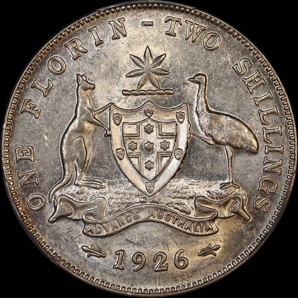 1926 Florin about Unc (PCGS AU58) product image
